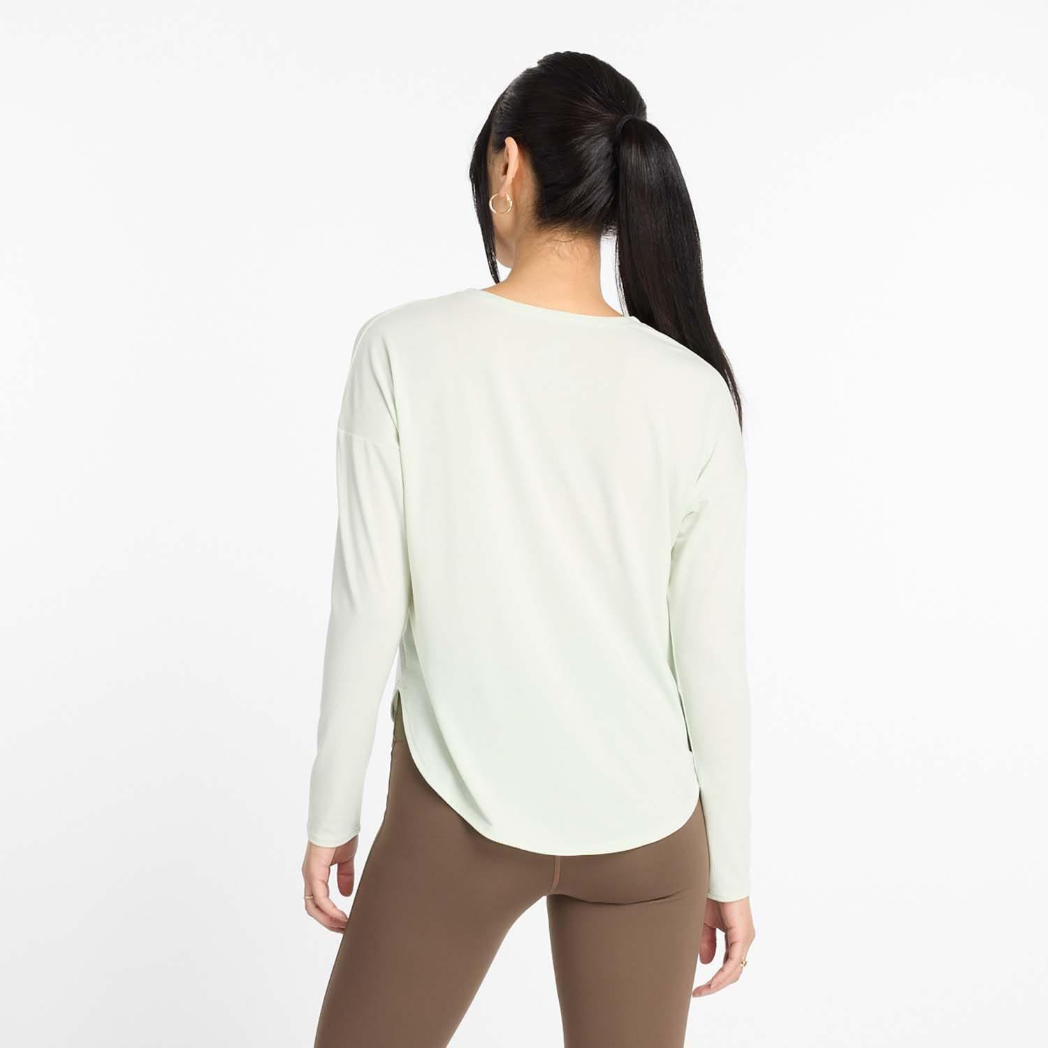 Mint - New Balance - Drapey Jersey Long Sleeve T-Shirt - 3