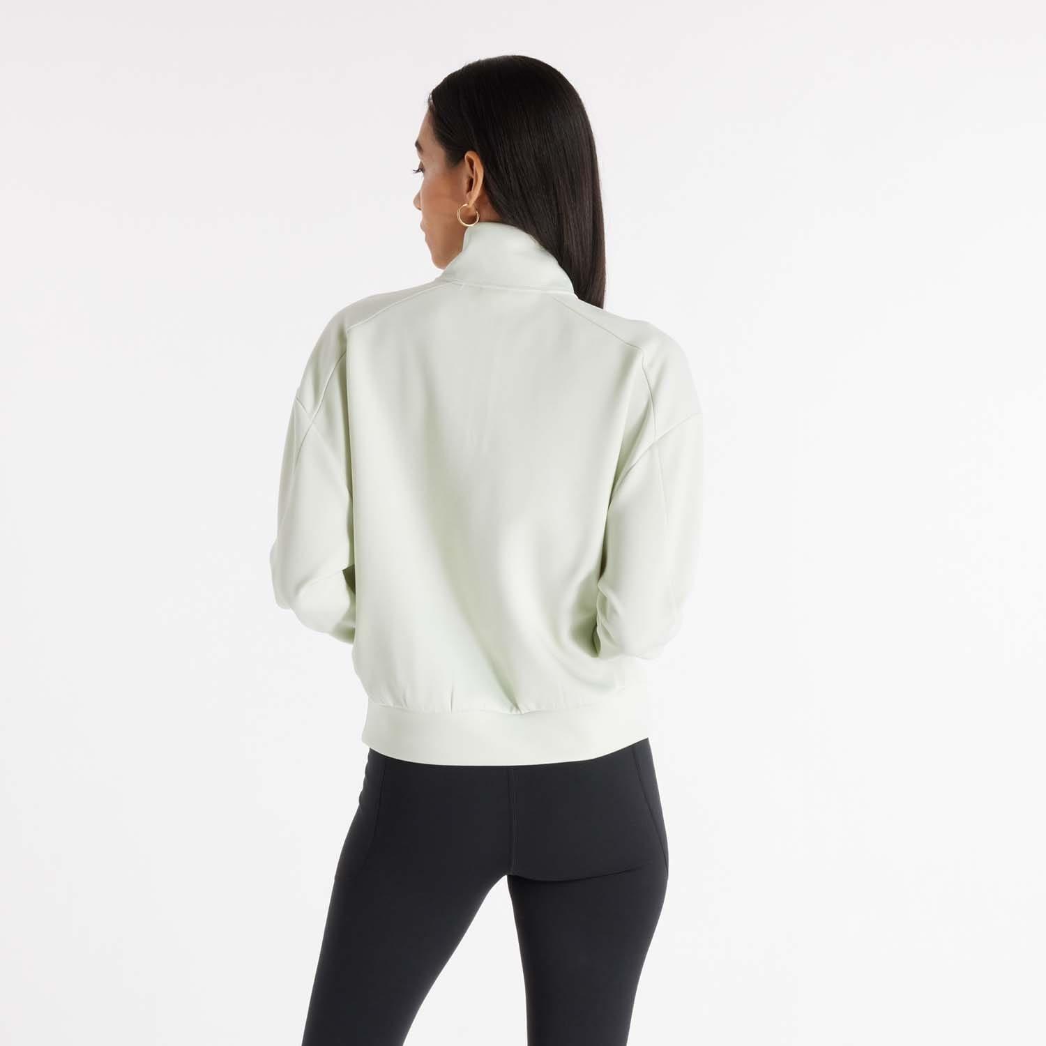 Mint - New Balance - Tech Knit Oversized 1/4 Zip Top - 3