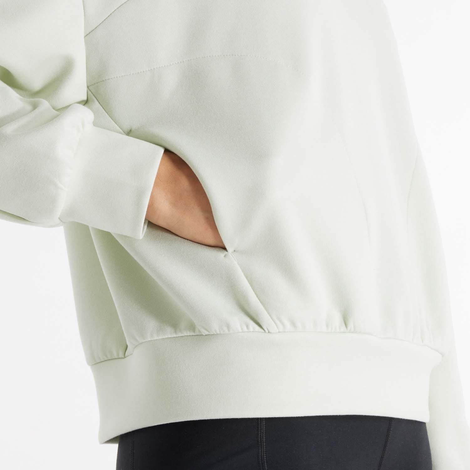 Mint - New Balance - Tech Knit Oversized 1/4 Zip Top - 6