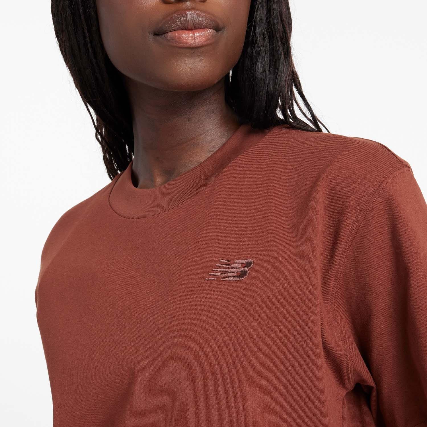Brown - New Balance - Athletics Jersey T-Shirt - 4