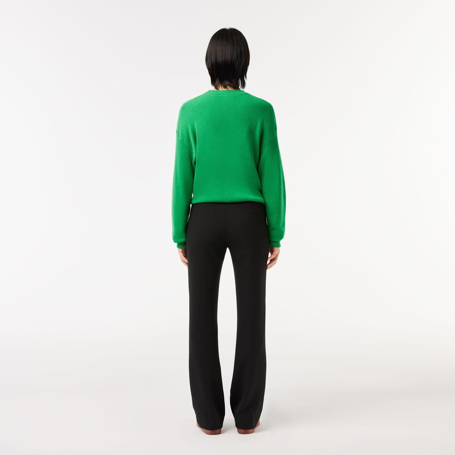 Black - Lacoste - High Waist Flared Dress Pants - 2