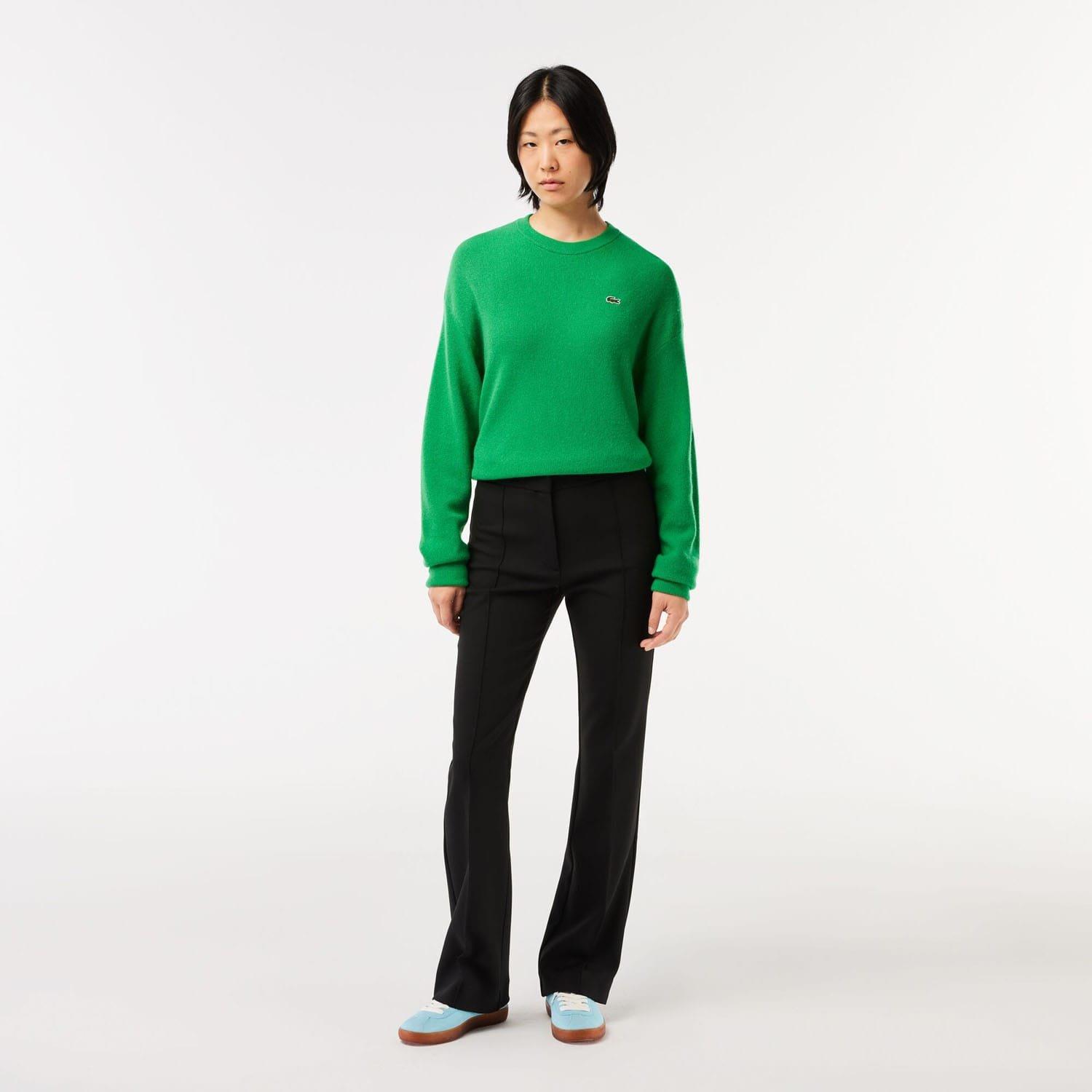 Black - Lacoste - High Waist Flared Dress Pants - 3