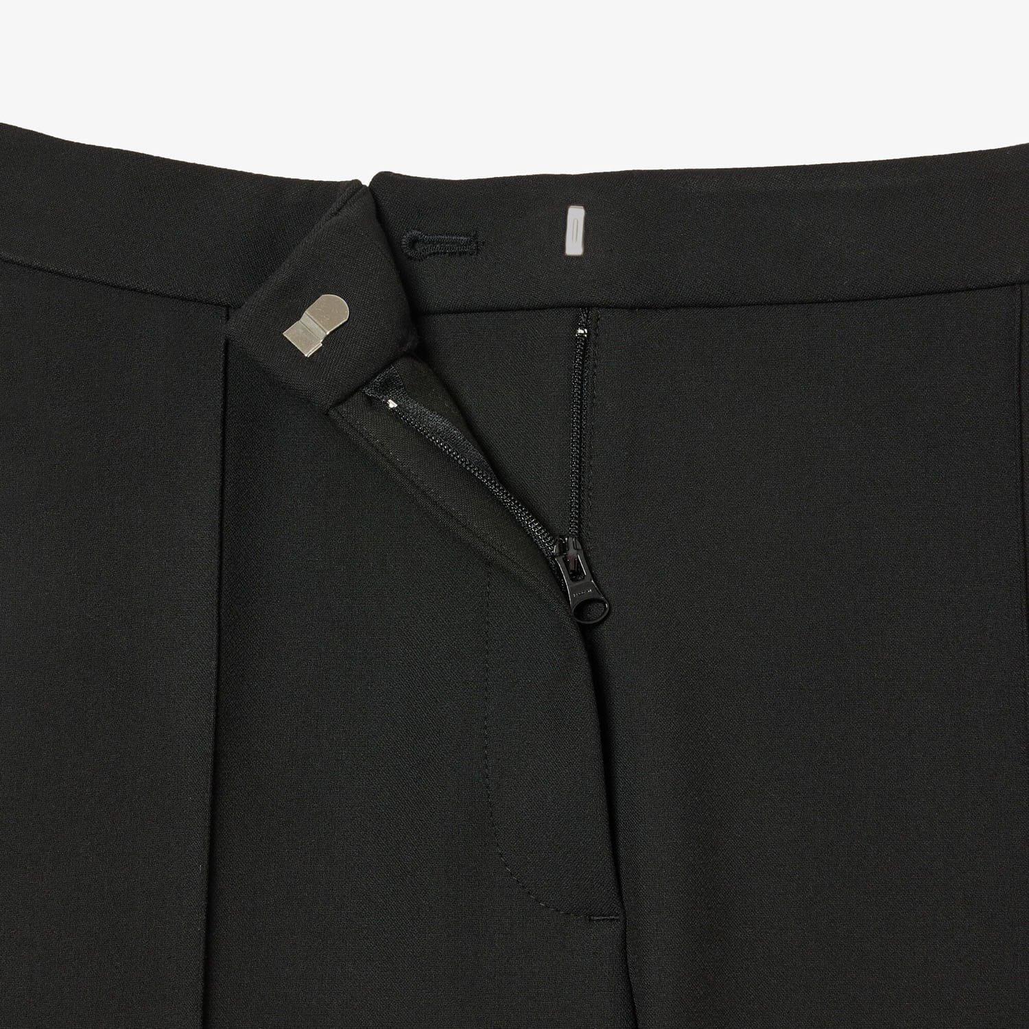 Black - Lacoste - High Waist Flared Dress Pants - 6