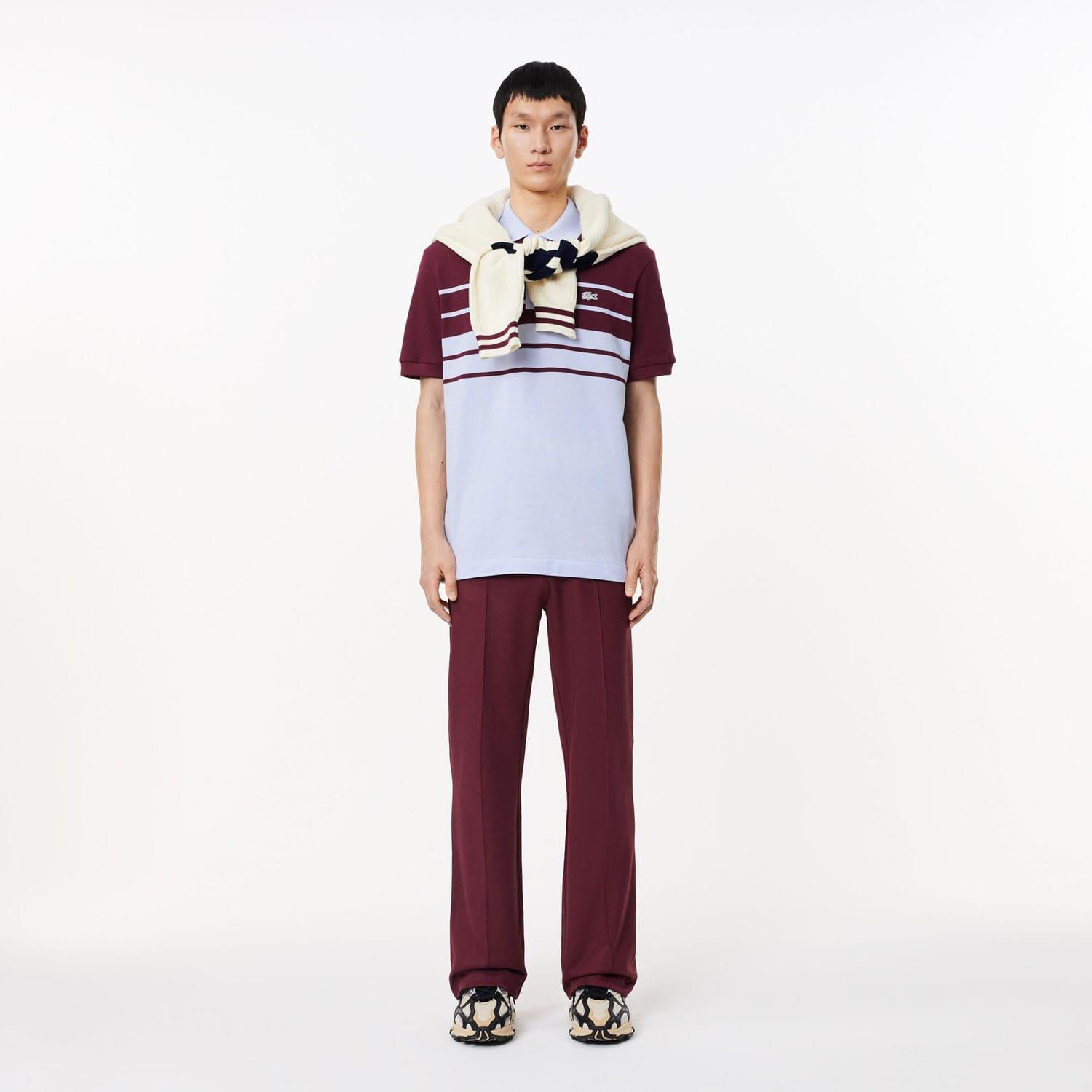 Blue Red - Lacoste - French Made Classic Fit L.12.12 Polo Shirt - 3