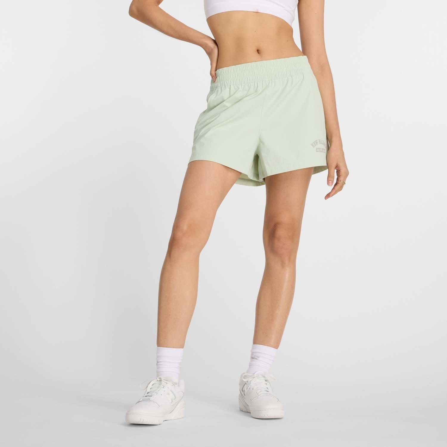 Mint - New Balance - Graphic Stretch Woven Pocket Shorts - 1