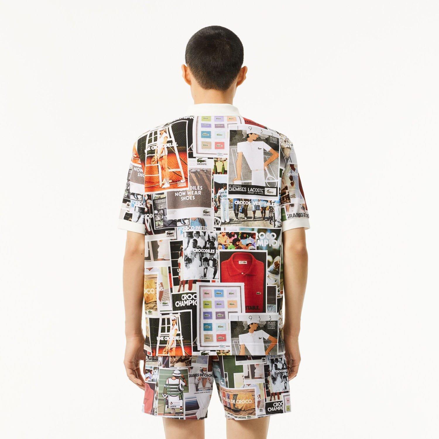 Multi Colour - Lacoste - Loose Fit L.12.12 Printed Polo Shirt - 2