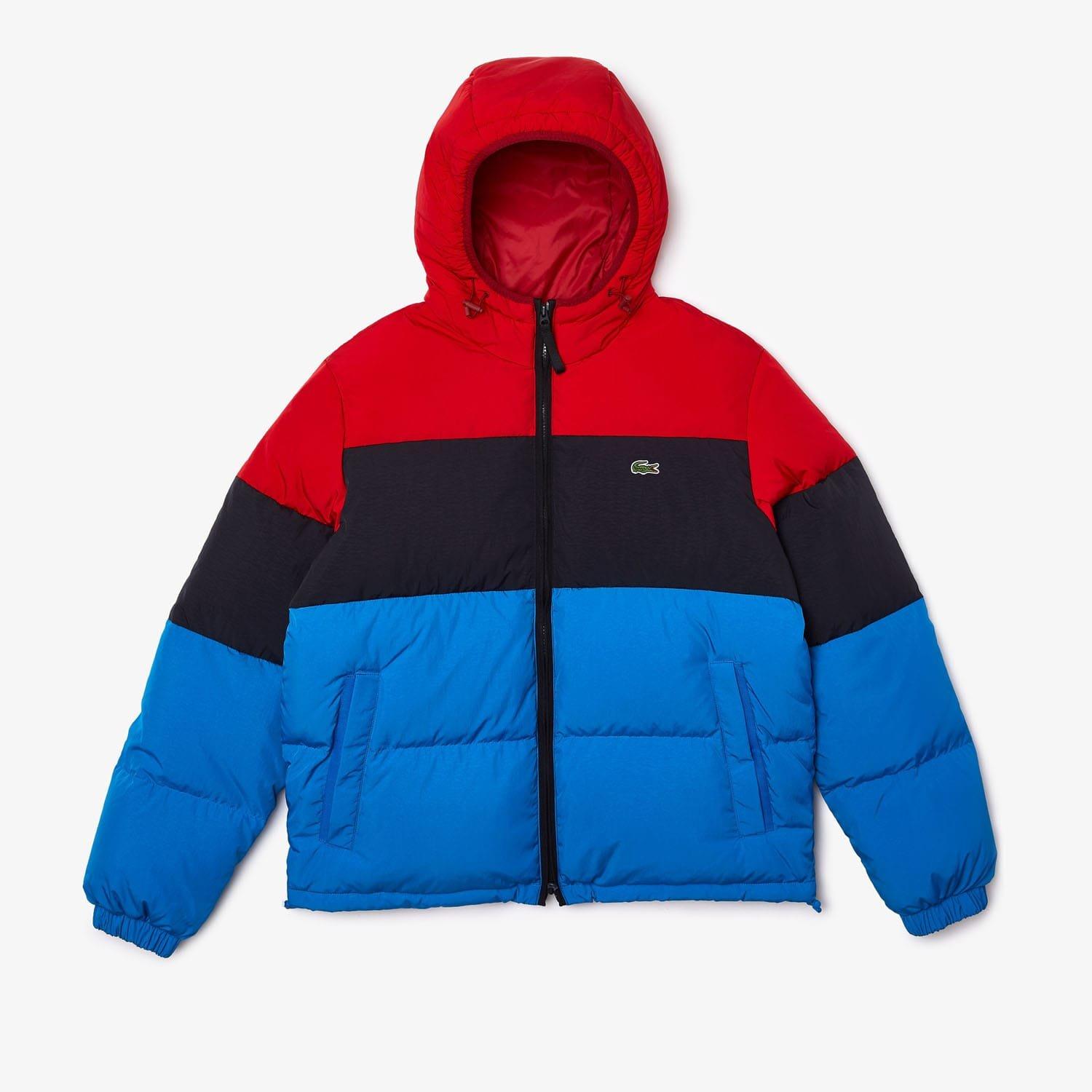 Red - Lacoste - Lightweight Water-Resistant Puffer Jacket - 2