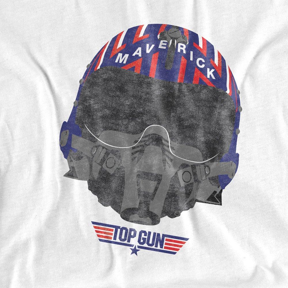 White - Top Gun - Helmet Cotton T-Shirt - 2