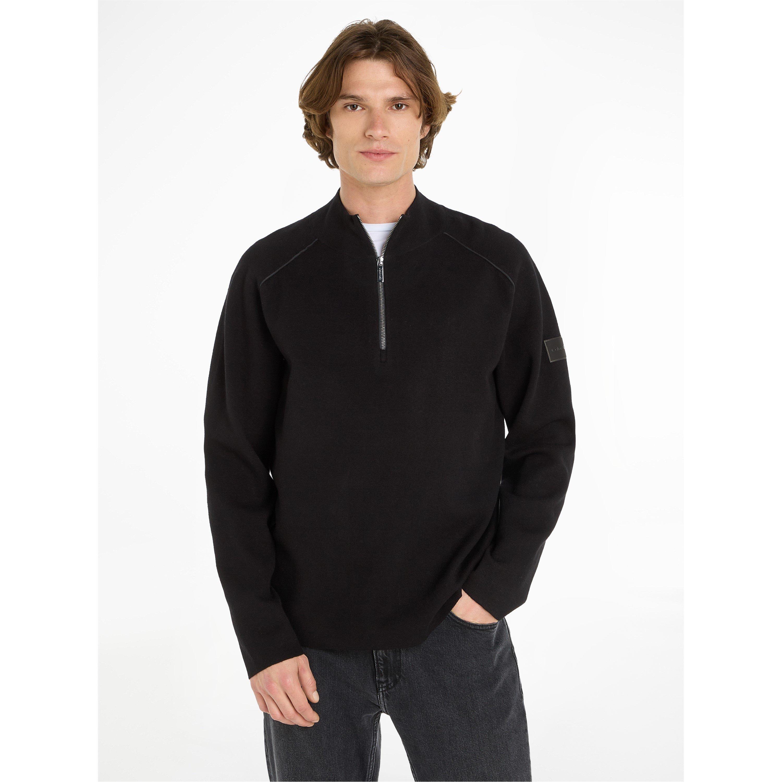 Ck Black - Calvin Klein - Men's Milano Stitch Crew Neck Jumper - 2