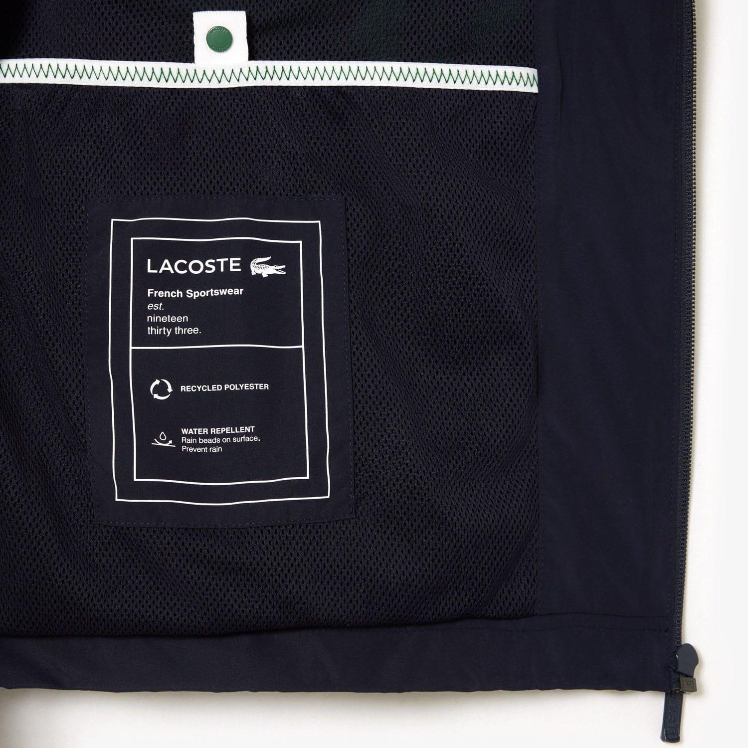 Navy - Lacoste - Detachable Hood Sportsuit Jacket - 4