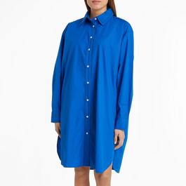 Tommy Hilfiger Tommy Hilfiger Org Co Solid Knee Shirt Dress