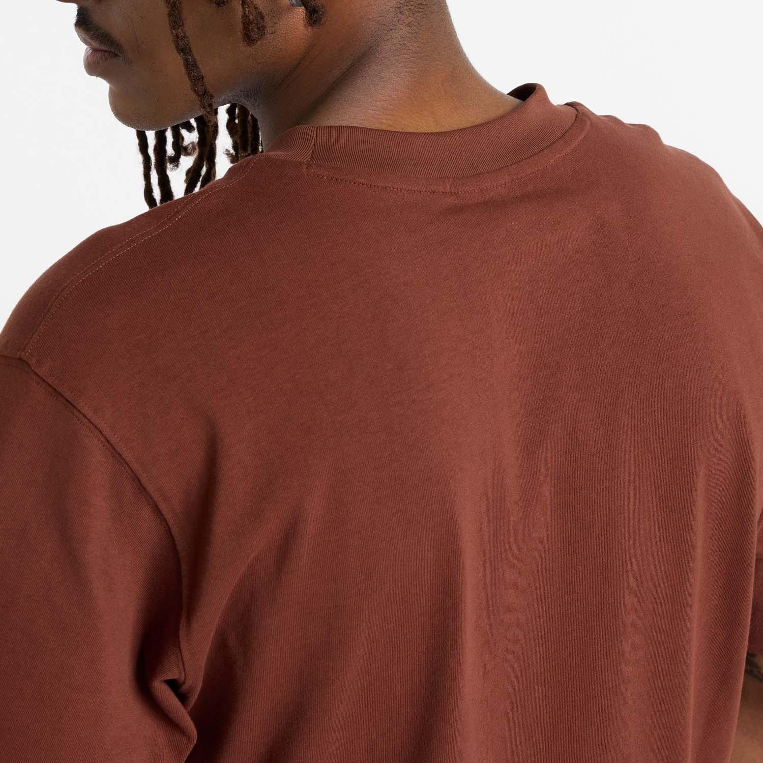 Brown - New Balance - Athletics Cotton T-Shirt - 4