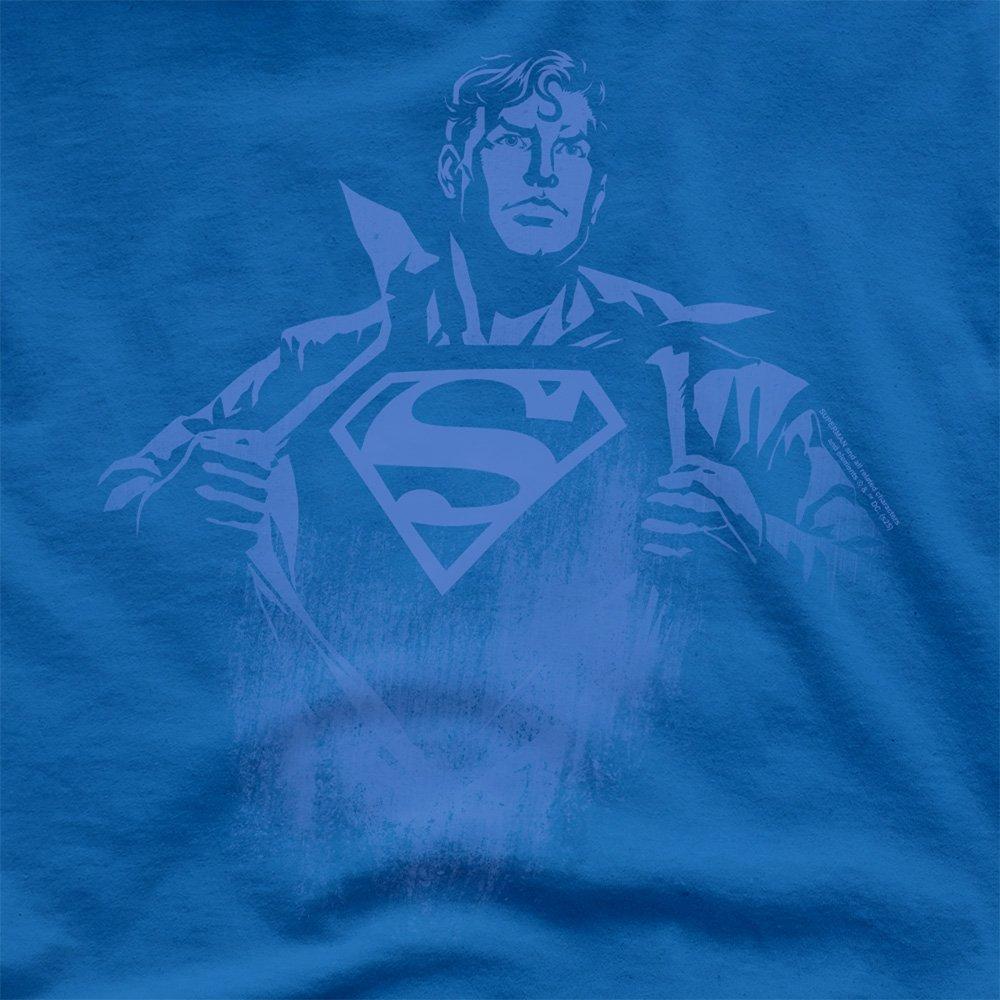 Blue - DC Comics - Superman Chest Logo T-Shirt Royal - 2