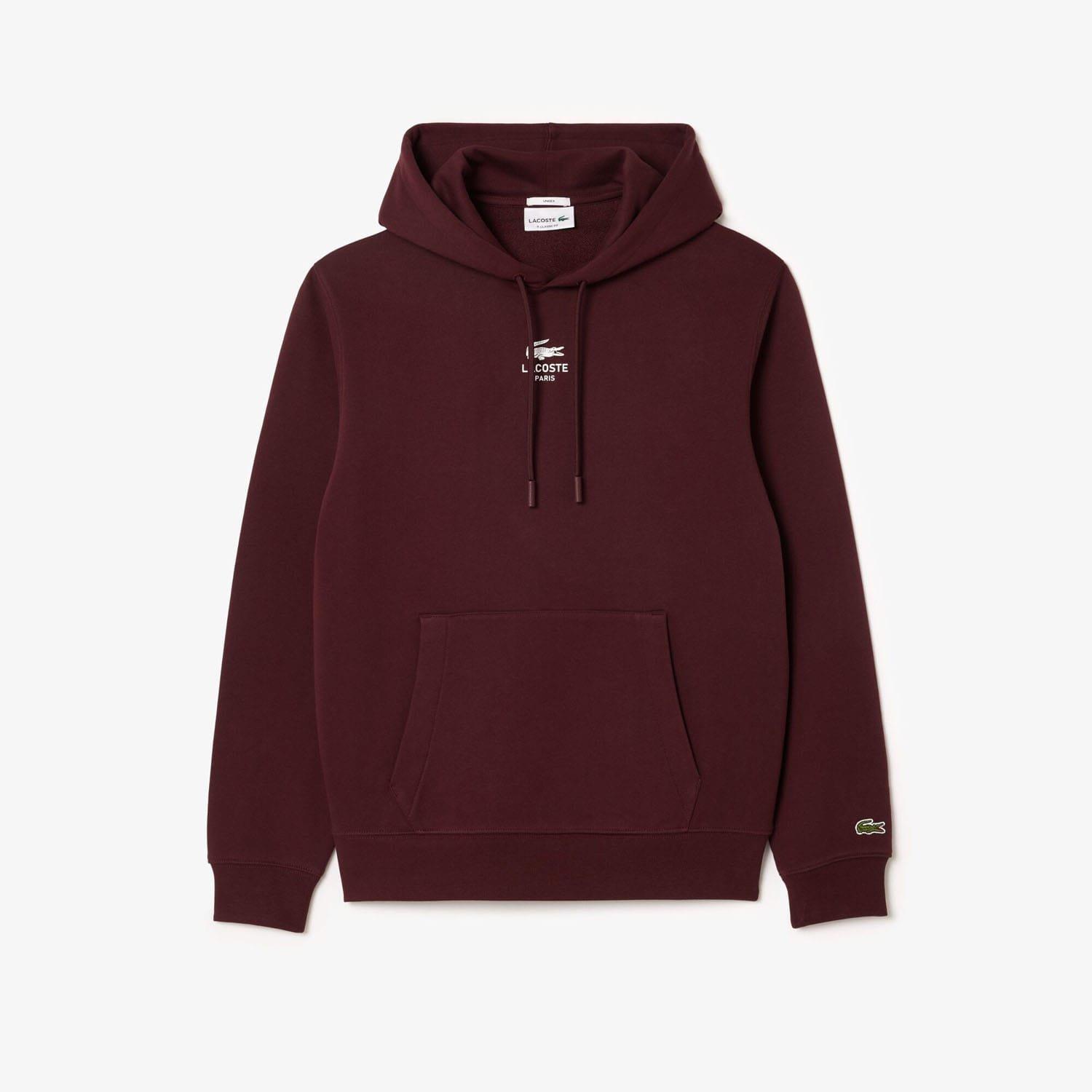 Red Maroon - Lacoste - Print Hoodie - 4