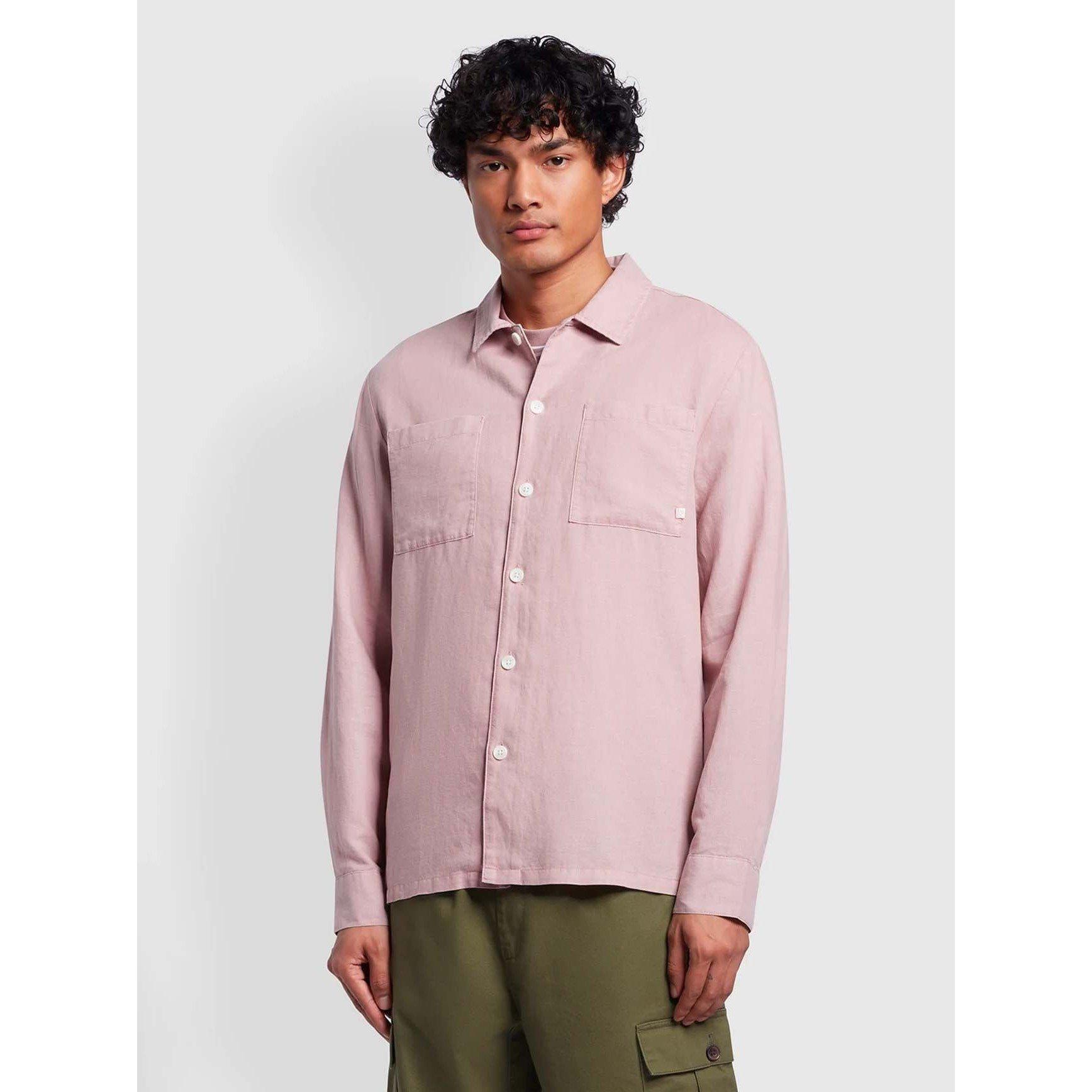 Pink - Farah - Nelson Slub Shirt - 1