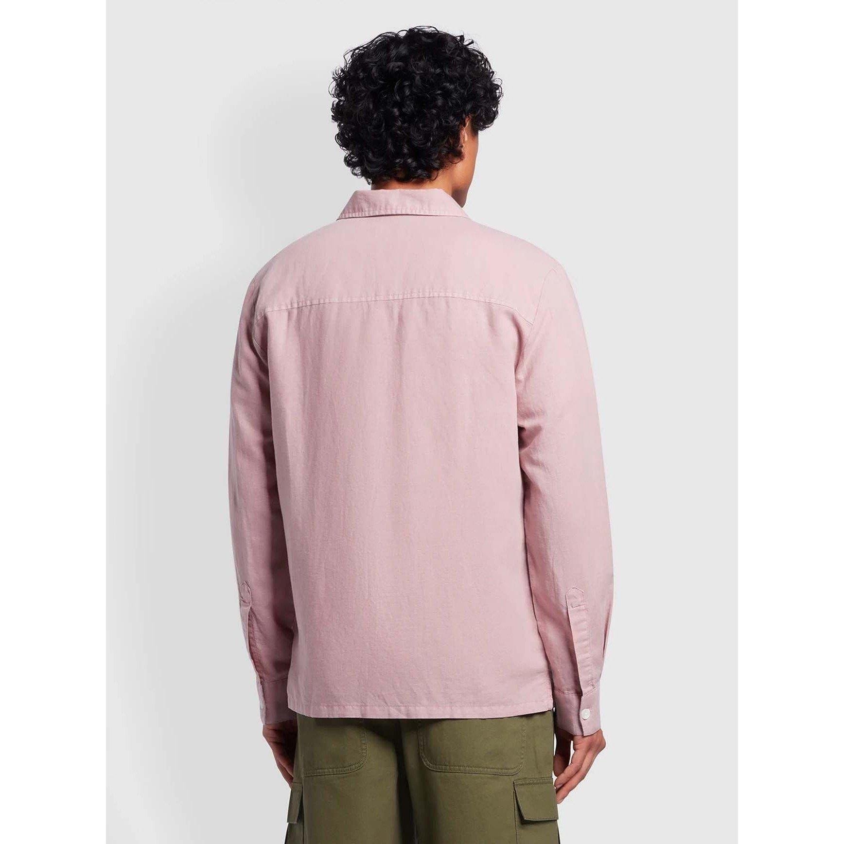 Pink - Farah - Nelson Slub Shirt - 2