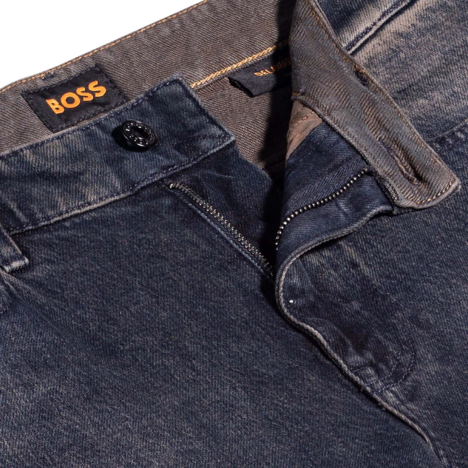 Dark Blue - Boss - Delaware Extra Slim-Fit Jeans - 4