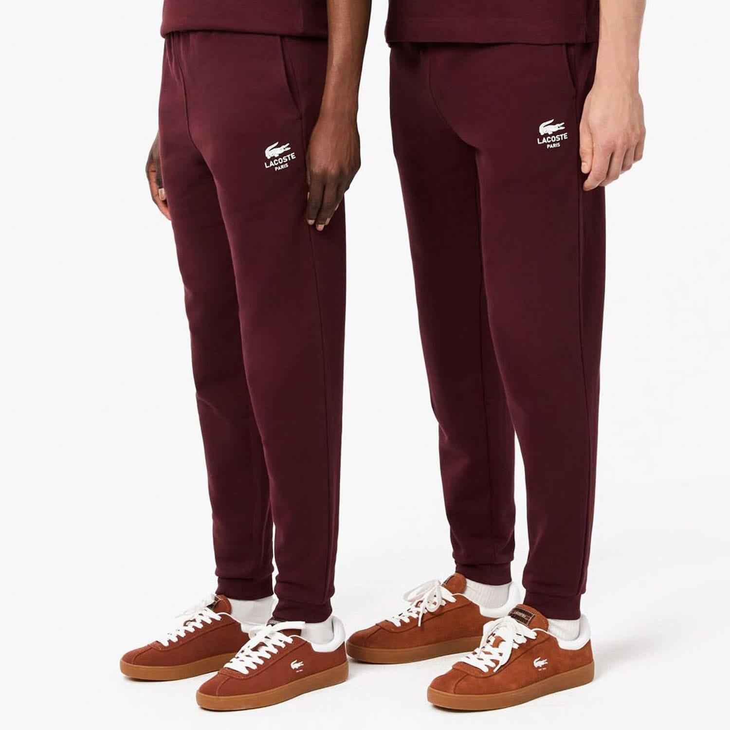Red Maroon - Lacoste - Tapered Leg Sweatpants - 1