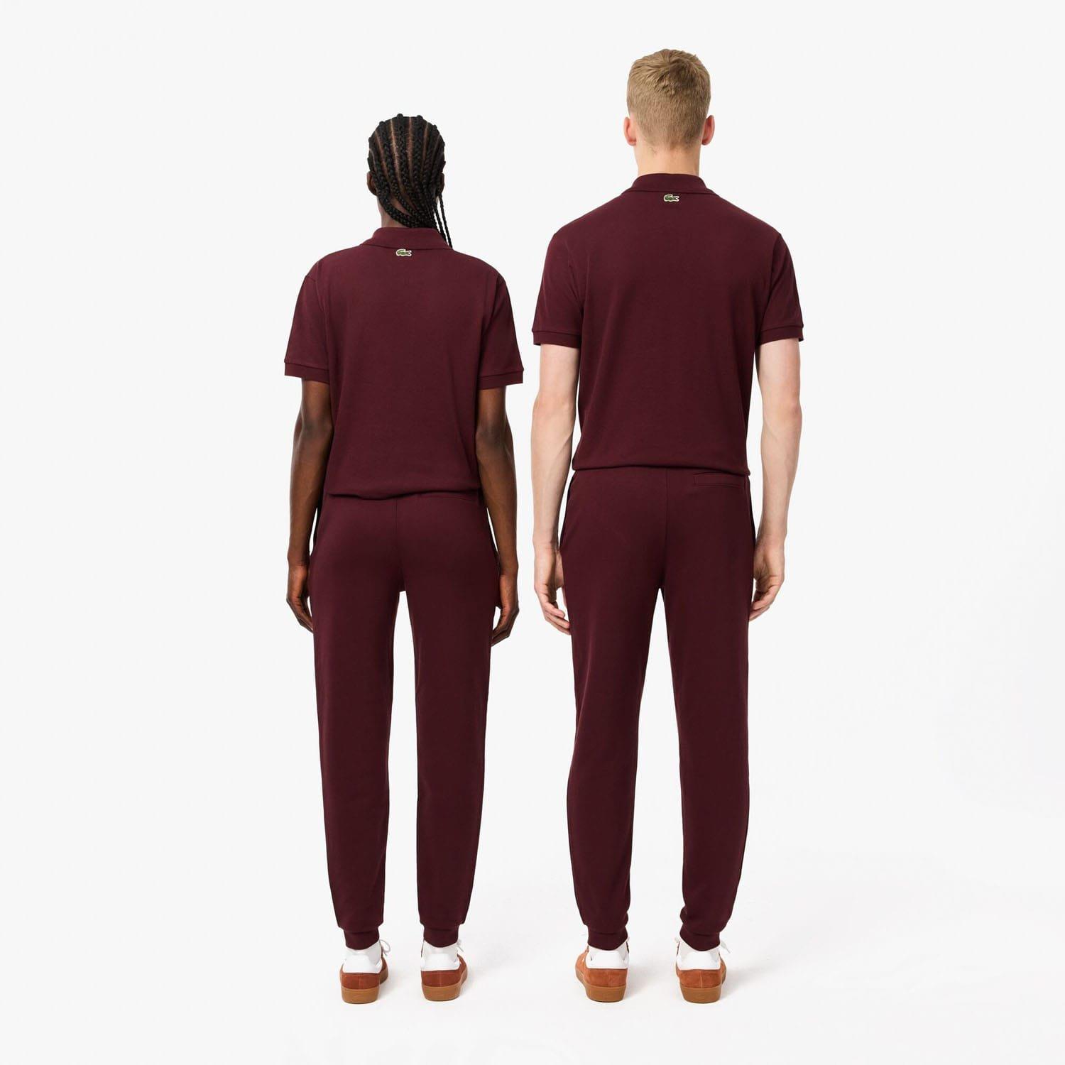 Red Maroon - Lacoste - Tapered Leg Sweatpants - 2