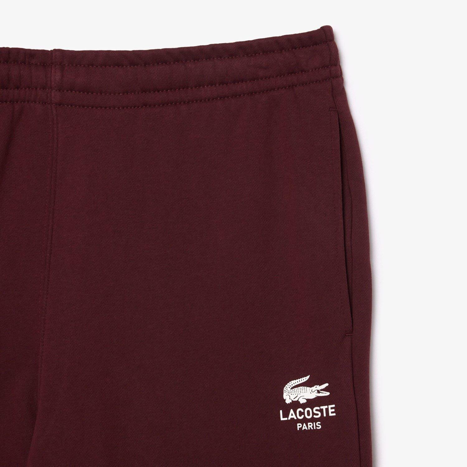 Red Maroon - Lacoste - Tapered Leg Sweatpants - 4