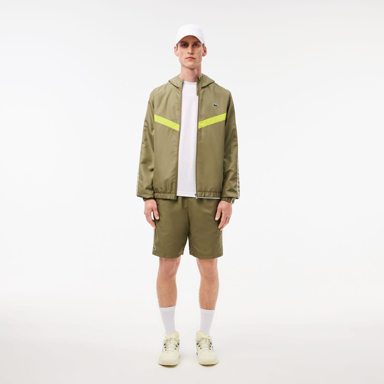 Khaki - Lacoste - Tennis Monogram Track Jacket - 3