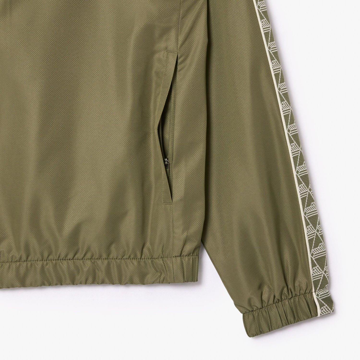 Khaki - Lacoste - Tennis Monogram Track Jacket - 6