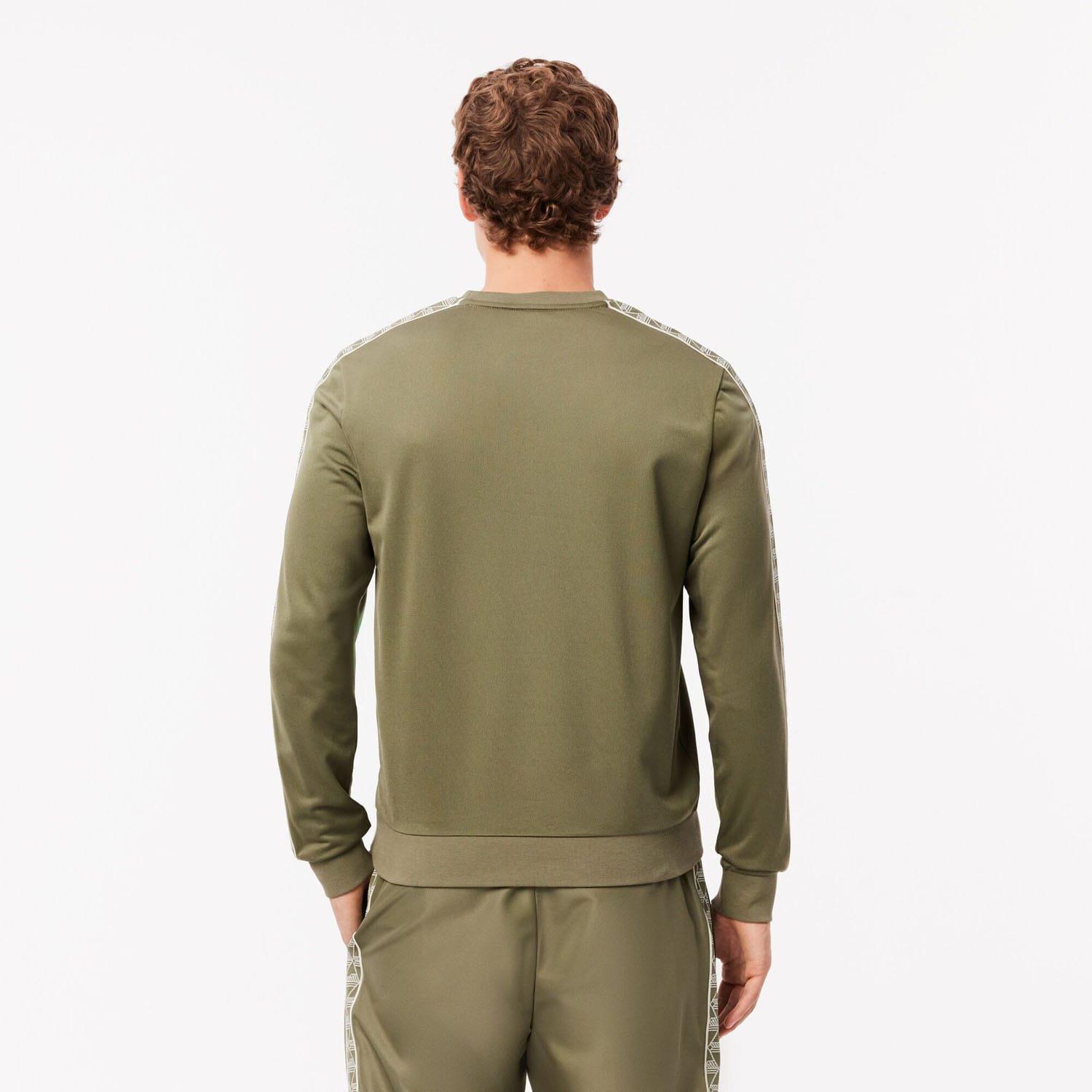 Khaki - Lacoste - Jacquard Interlock Tennis Sweatshirt - 2