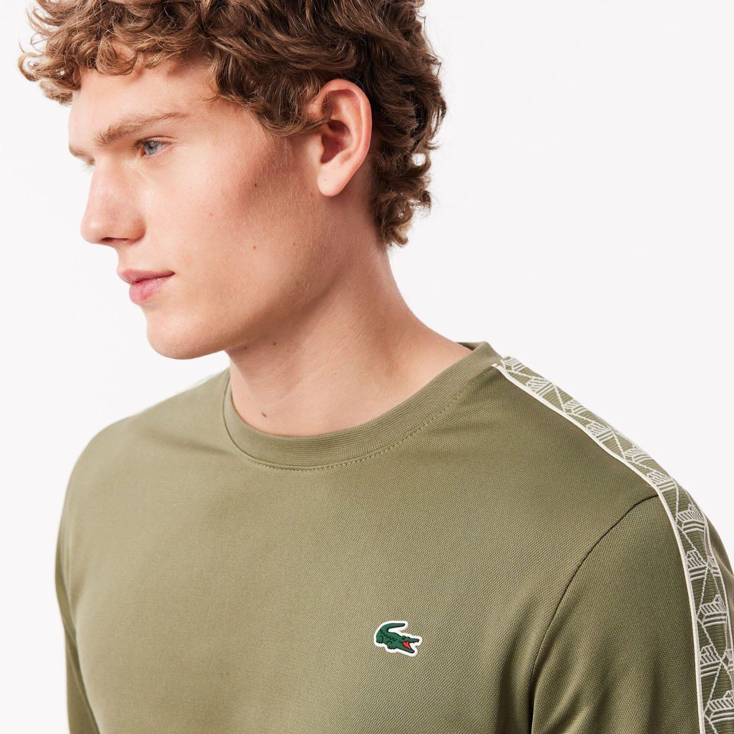 Khaki - Lacoste - Jacquard Interlock Tennis Sweatshirt - 6