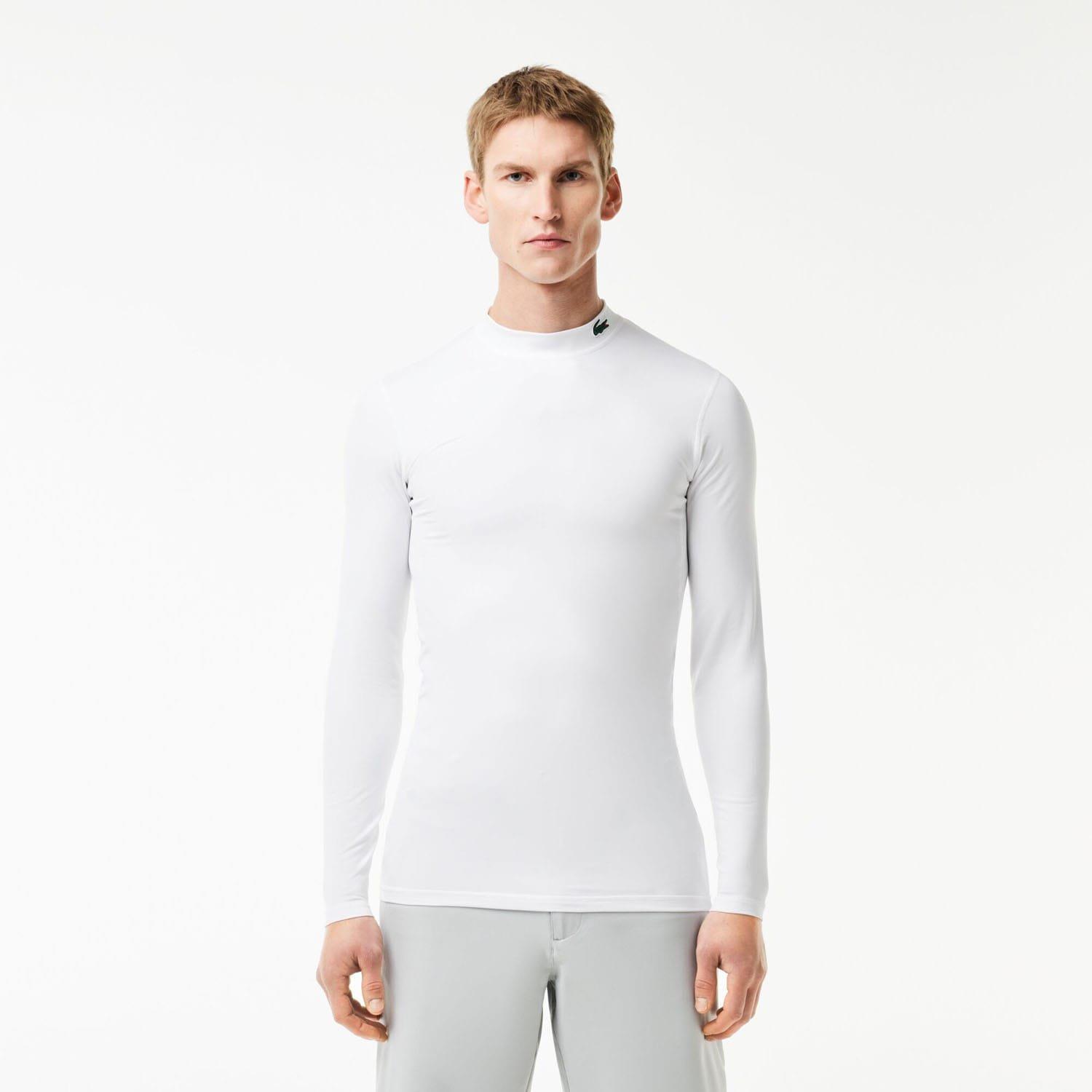 White - Lacoste - Ultra Dry Long Sleeved Sport T-Shirt - 1