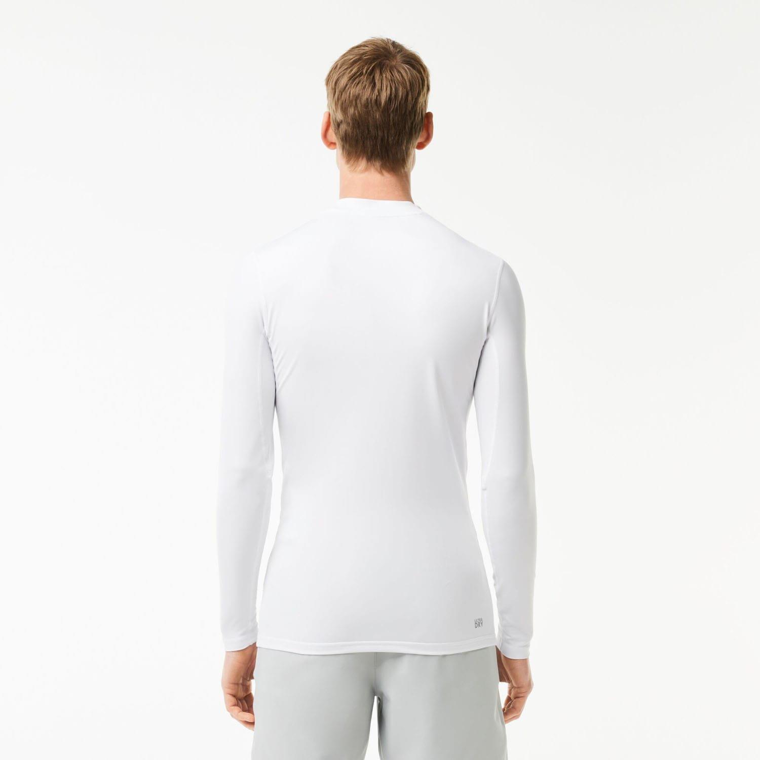 White - Lacoste - Ultra Dry Long Sleeved Sport T-Shirt - 2