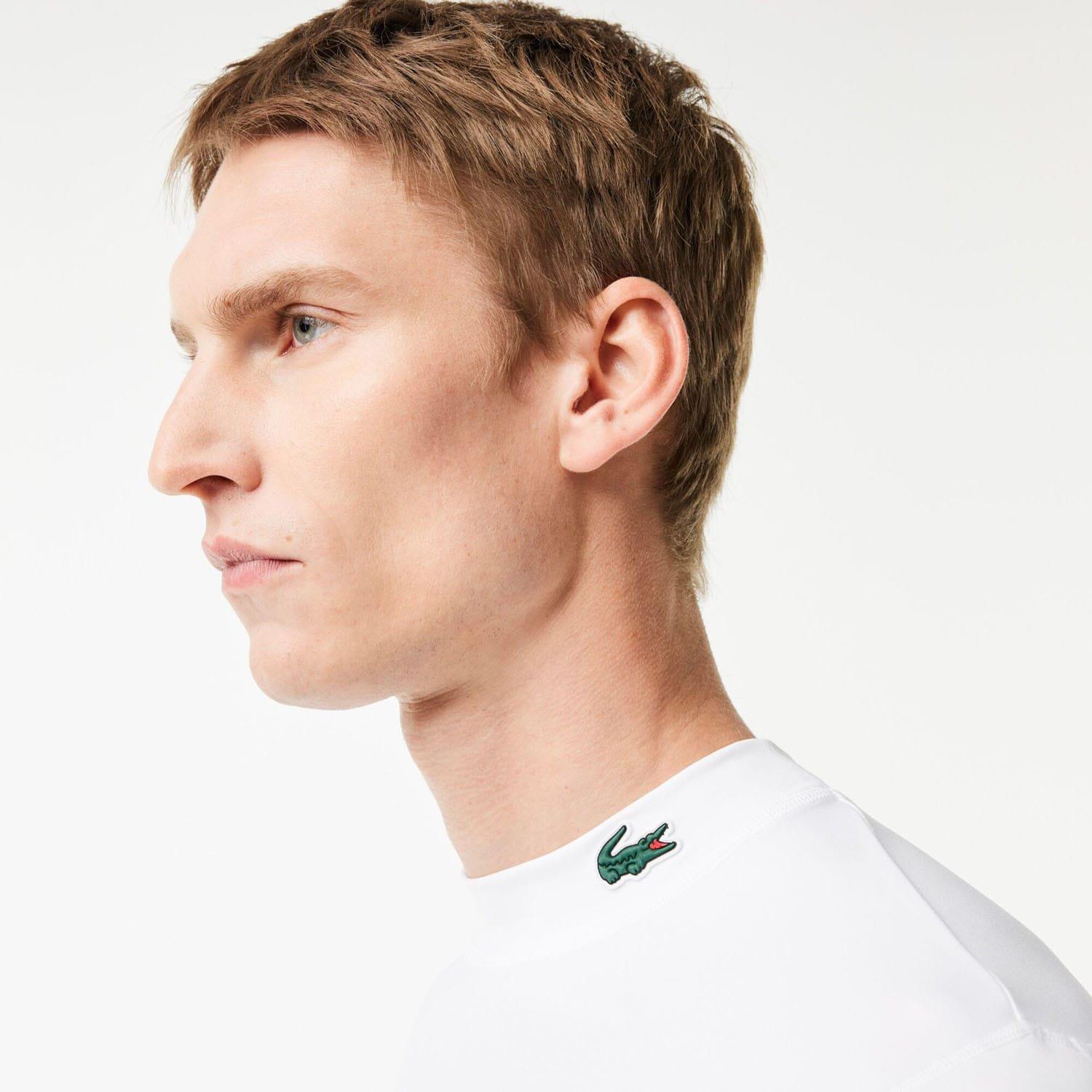 White - Lacoste - Ultra Dry Long Sleeved Sport T-Shirt - 3
