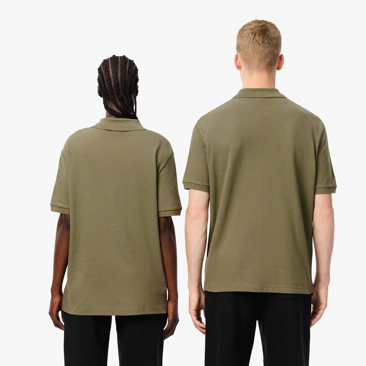 Khaki - Lacoste - Loose Fit L.12.12 Piqu¿ Badge Polo Shirt - 2