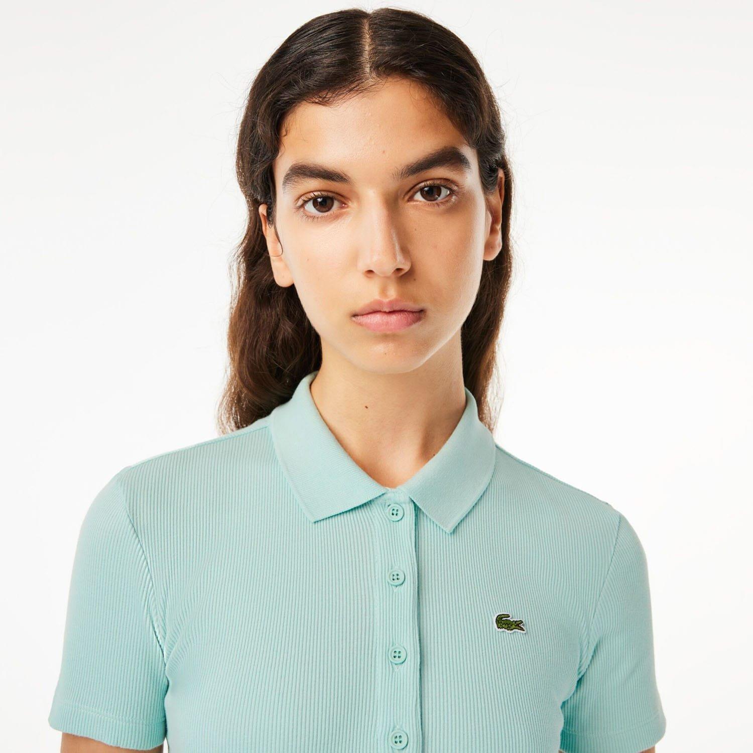 Mint - Lacoste - Slim Fit L.12.D Ribbed Polo Shirt - 5