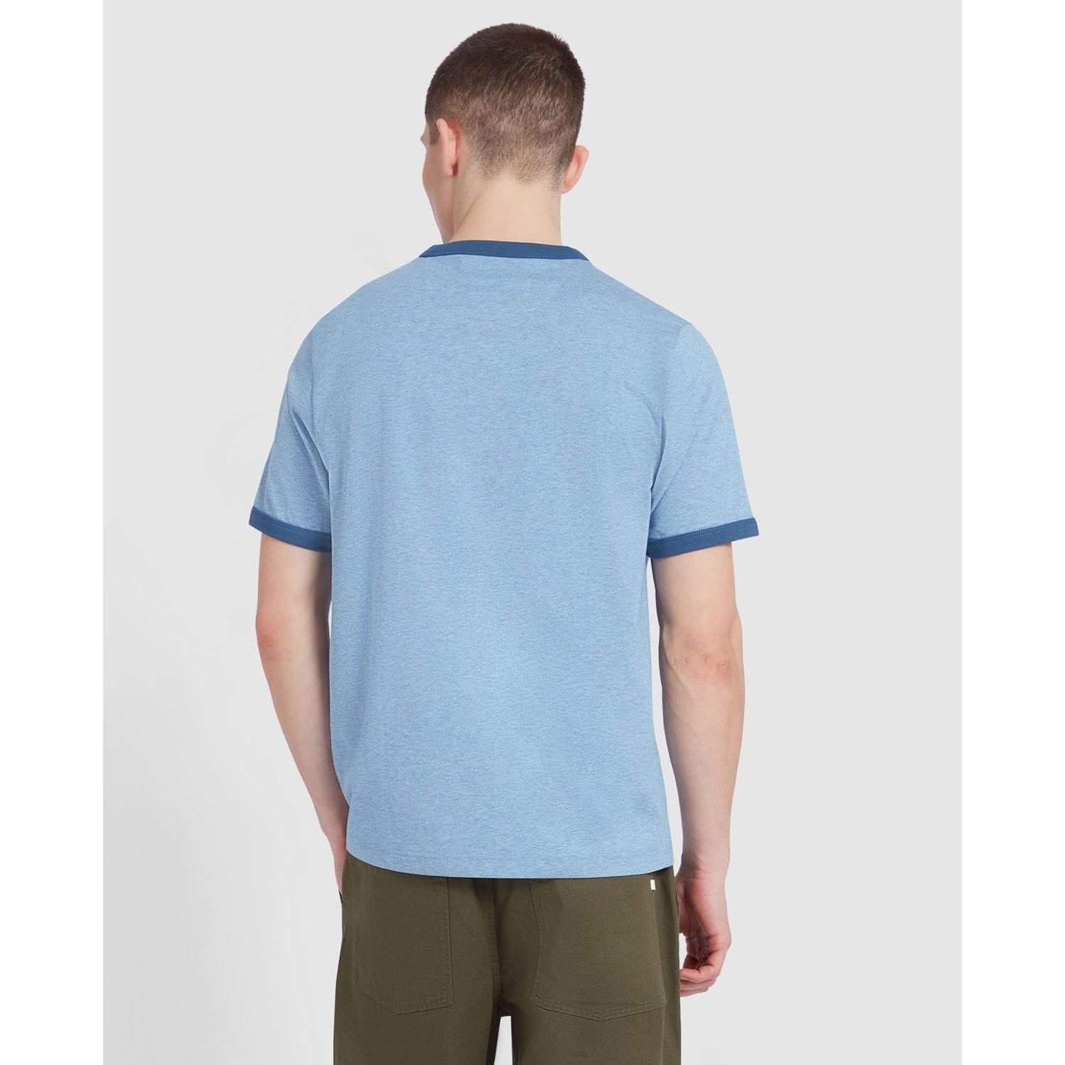 Blue - Farah - Groves Ringer T-Shirt - 2