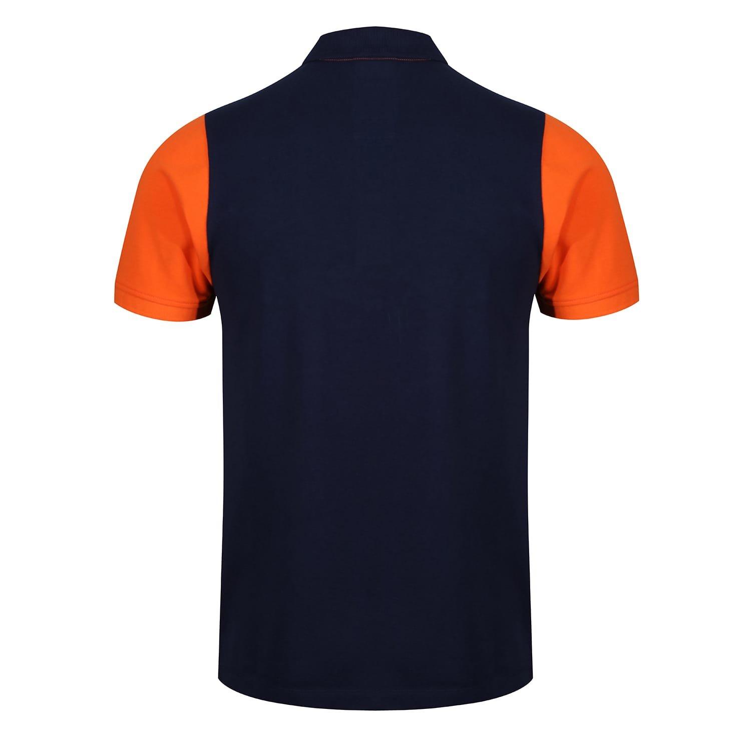 Navy - Luke 1977 - Cala Mayor Chevron Detail Polo Shirt - 2