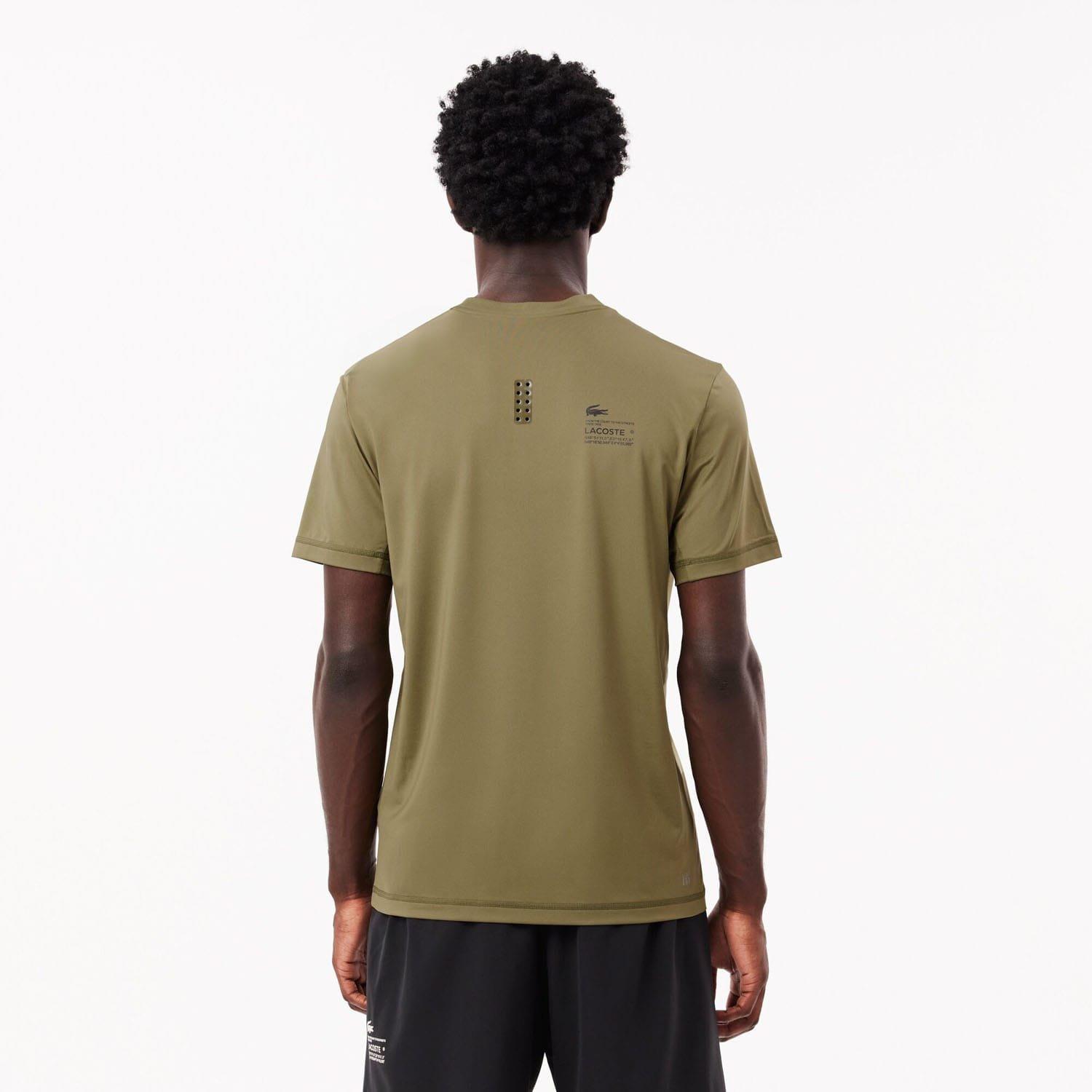 Khaki - Lacoste - Slim Fit Stretch Jersey Sport T-Shirt - 2