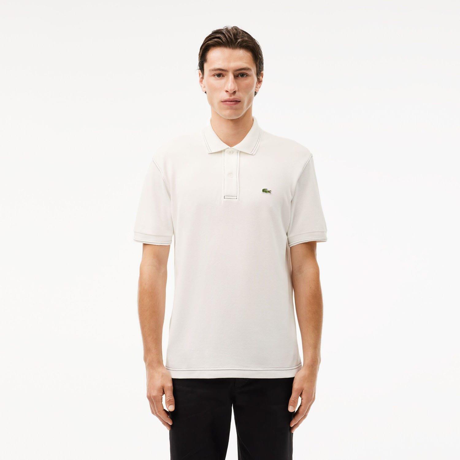 White - Lacoste - Classic Fit L.12.12 Heavy Piqu¿ Polo Shirt - 1