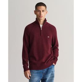 Gant Bicolored Half-Zip Sweater