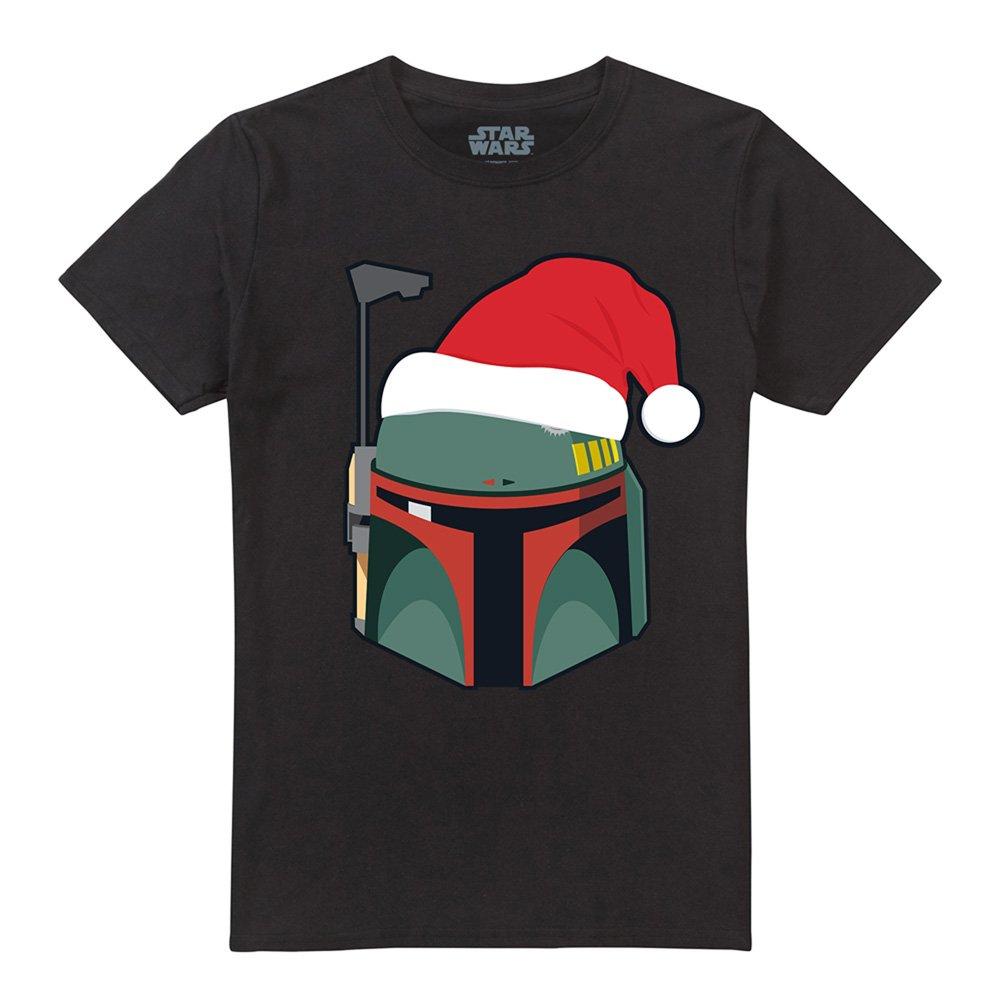 Black - Star Wars - Star Wars Boba Fett Christmas Santa Hat T-Shirt B - 4