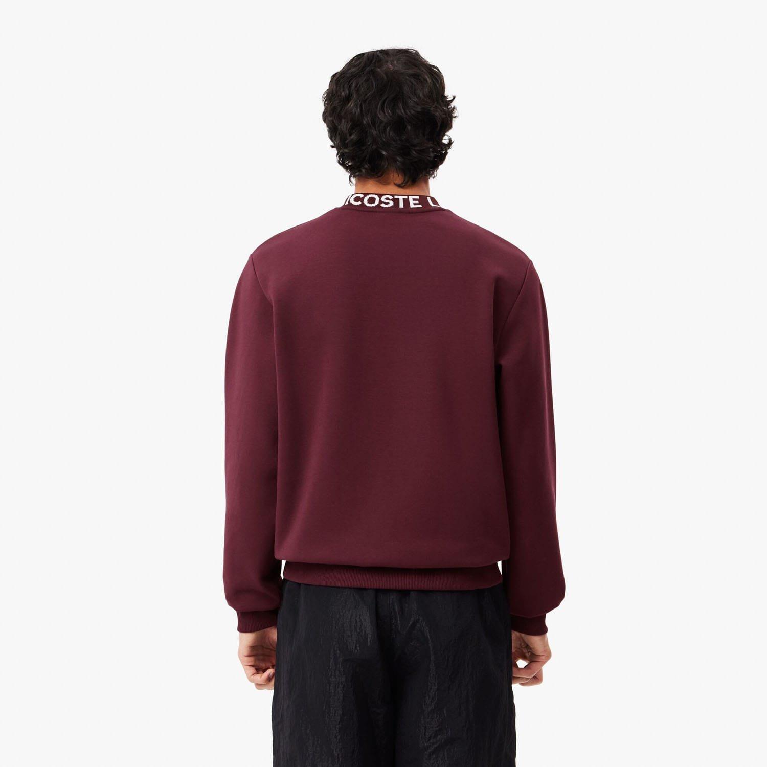 Red Maroon - Lacoste - Logo Crewneck Sweatshirt - 2