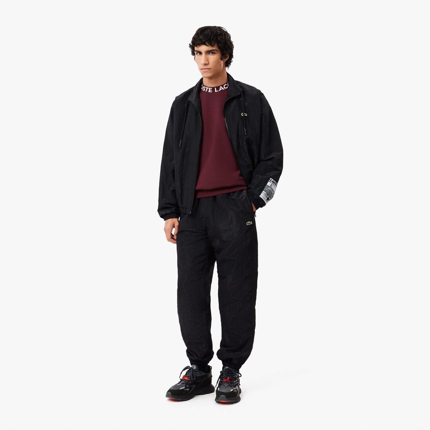 Red Maroon - Lacoste - Logo Crewneck Sweatshirt - 3