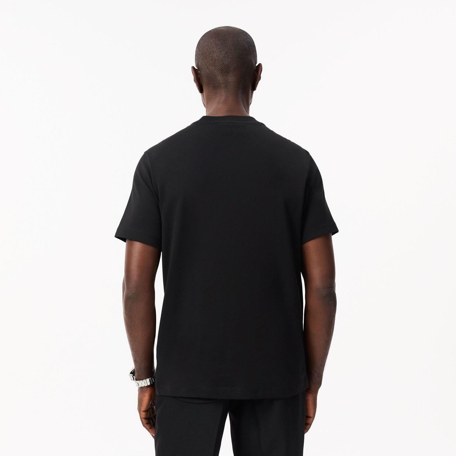 Black - Lacoste - Heavy Cotton Logo T-Shirt - 2