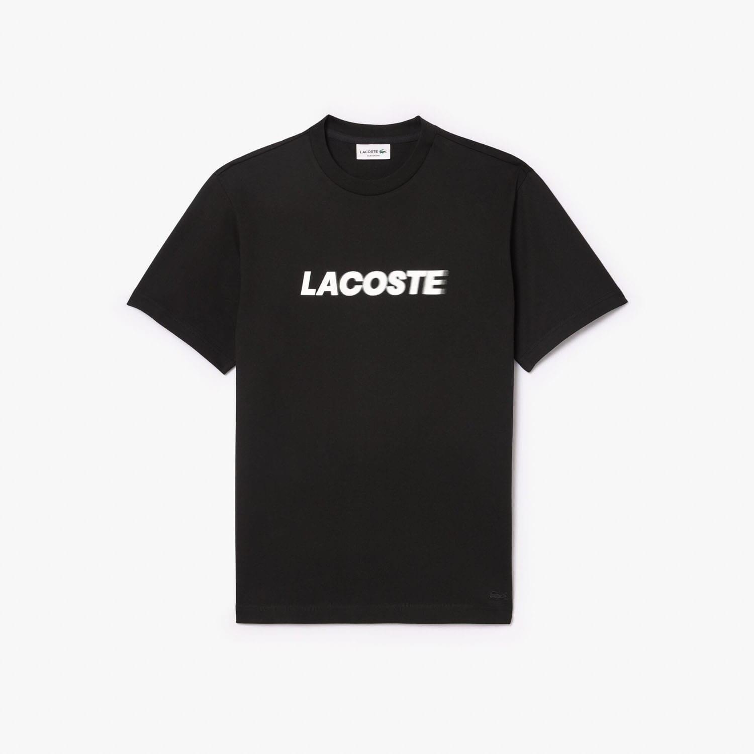 Black - Lacoste - Heavy Cotton Logo T-Shirt - 3