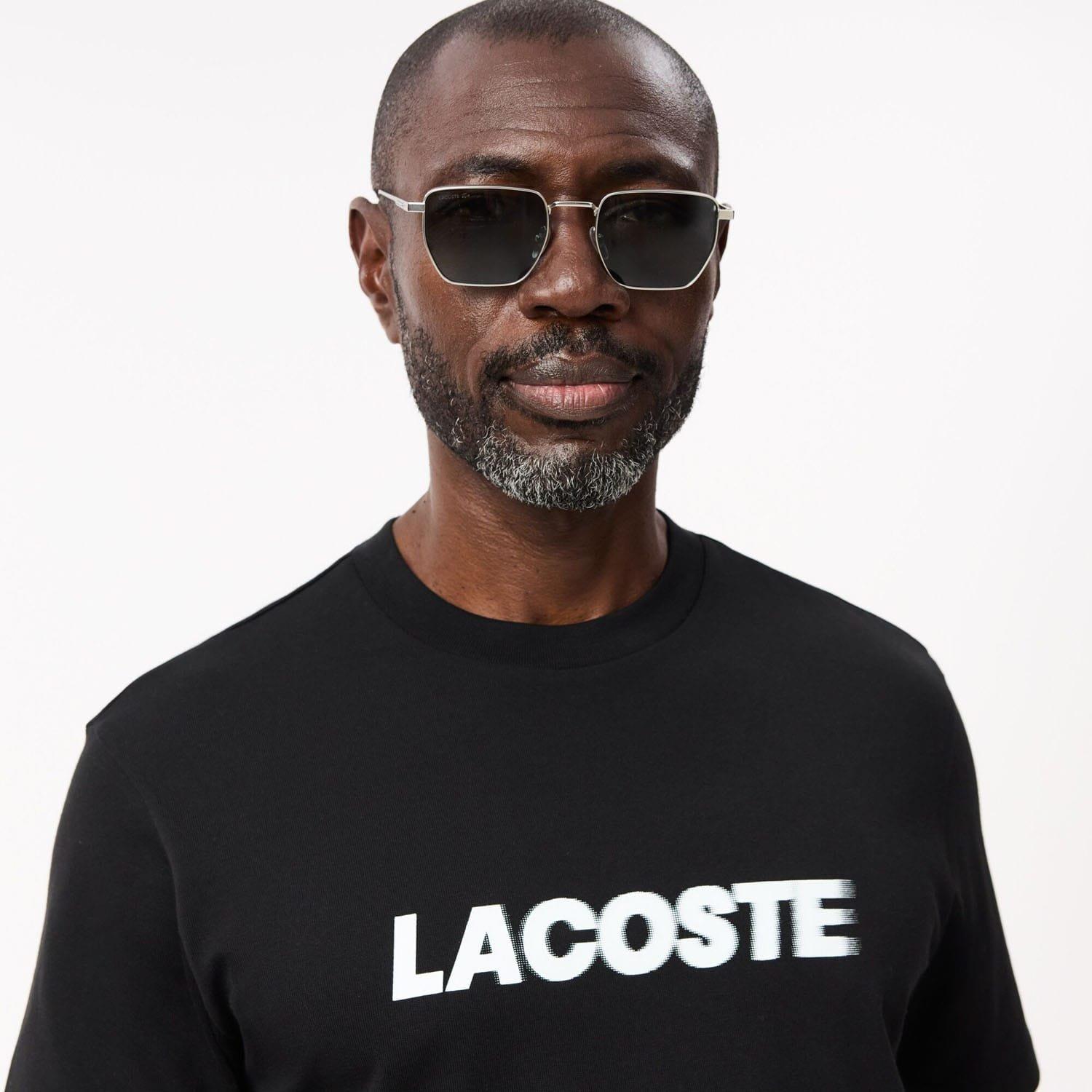 Black - Lacoste - Heavy Cotton Logo T-Shirt - 6