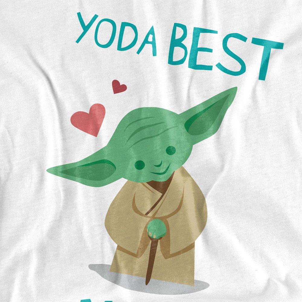 White - Star Wars - Star Wars MotherS Day Yoda Best Mom T-Shirt White - 2