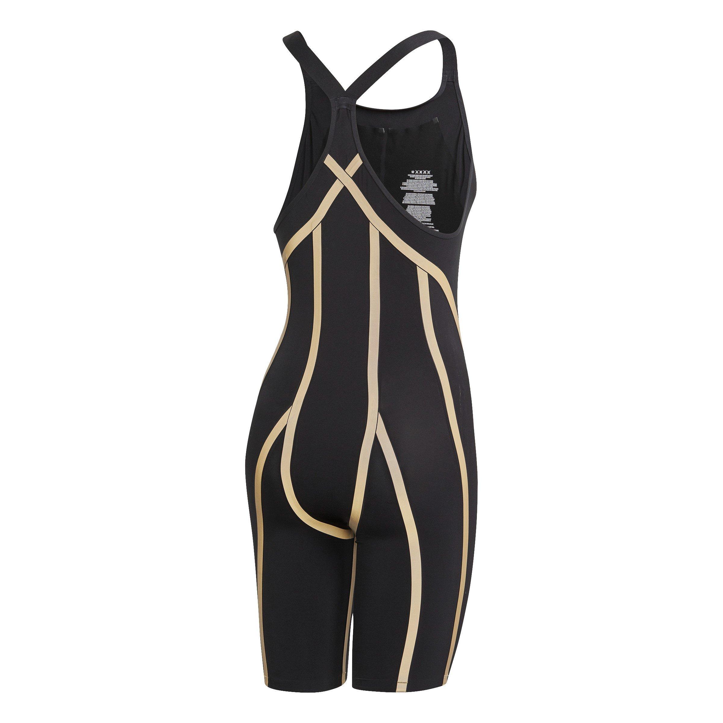 Sort/Guldmt - adidas - Adizero Closed-Back Swimsuit Womens - 2