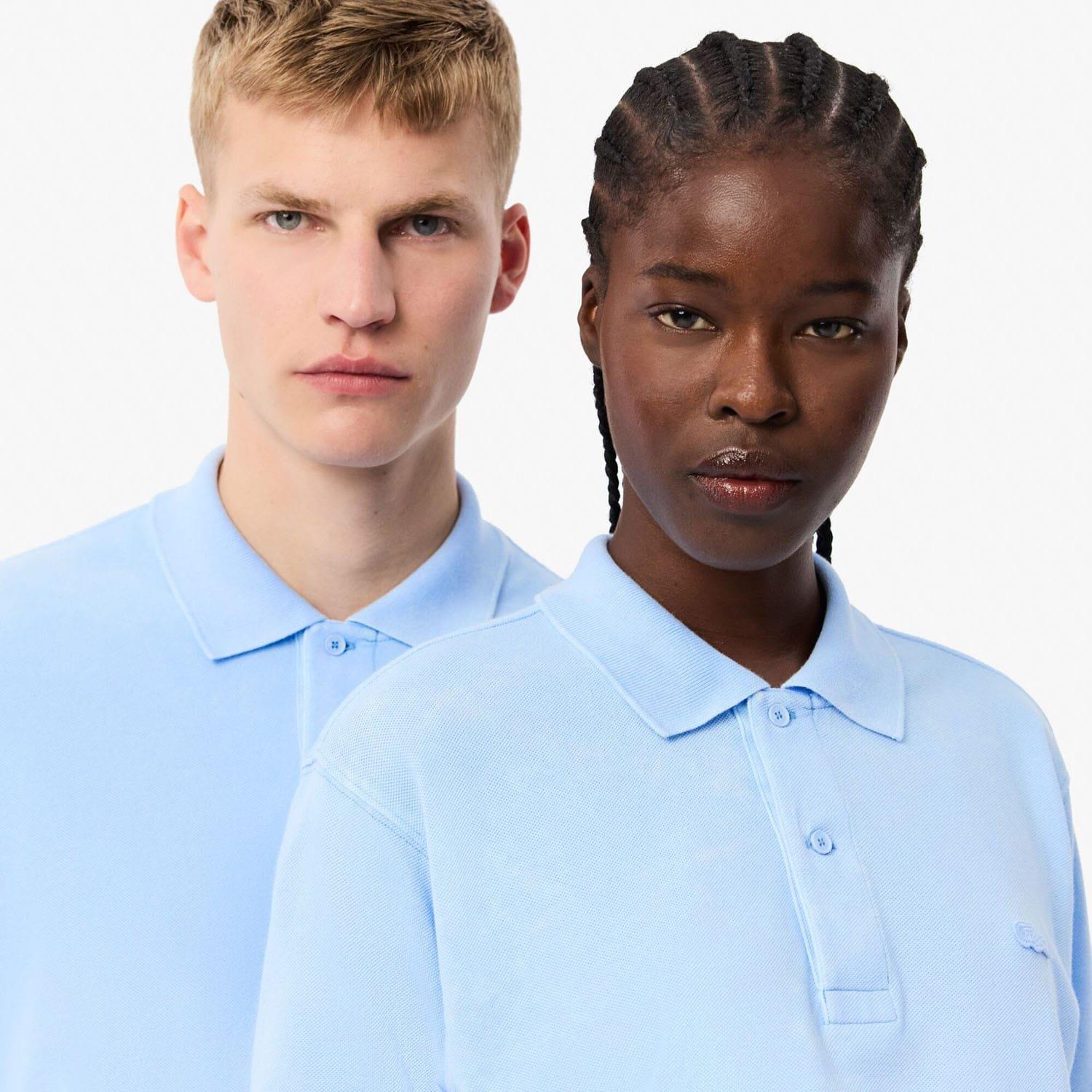 Light Blue - Lacoste - Classic Fit L.12.12 Washed Effect Polo Shirt - 6