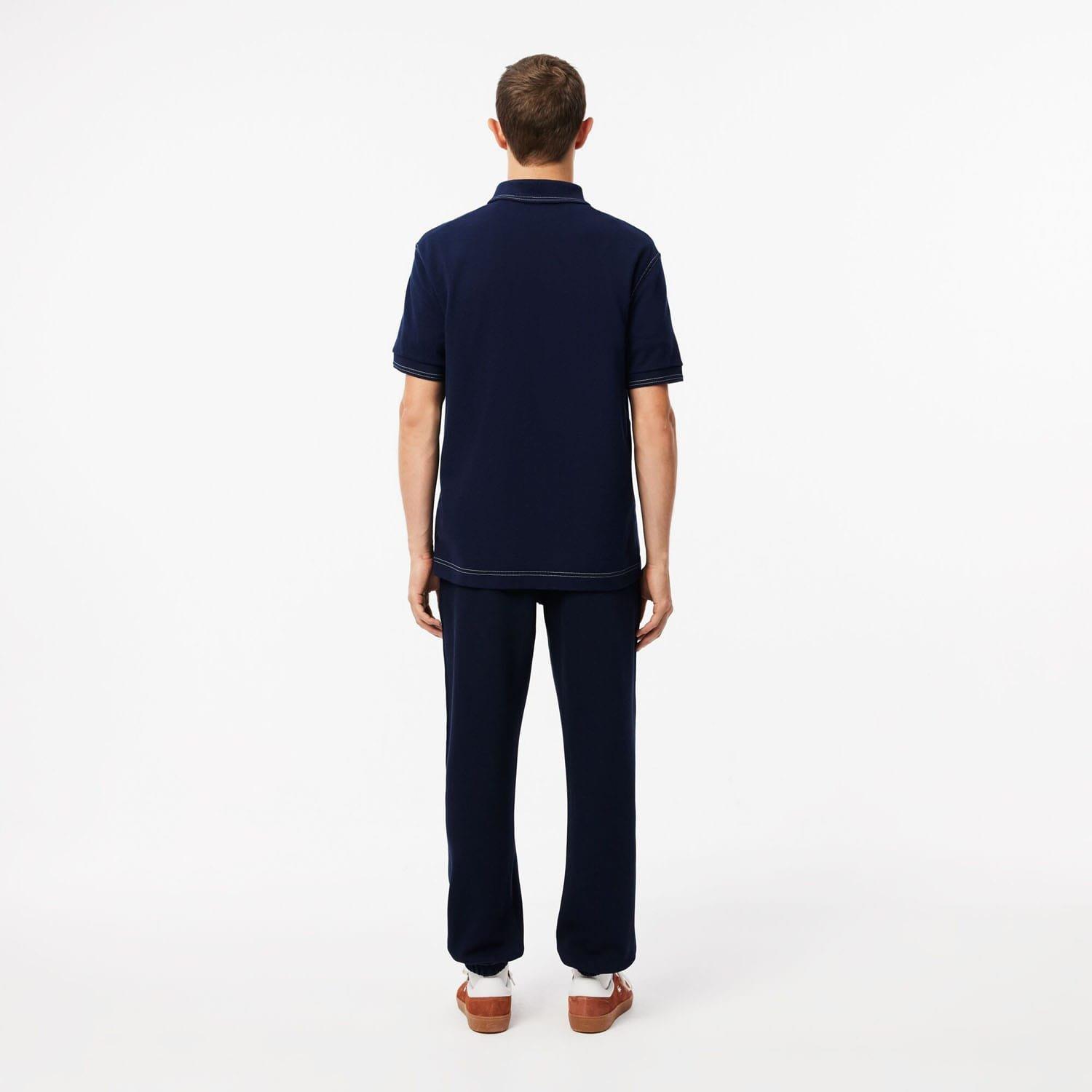 Navy - Lacoste - Regular Fit Piqu¿ Sweatpants - 2