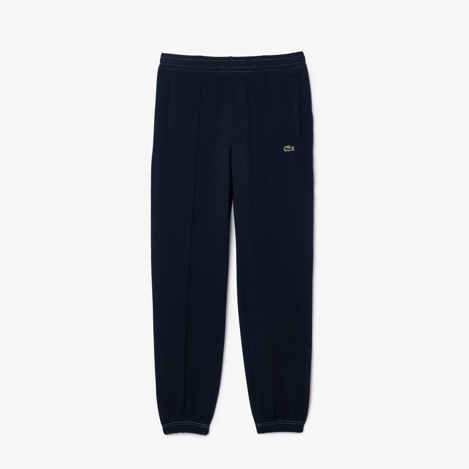 Navy - Lacoste - Regular Fit Piqu¿ Sweatpants - 4
