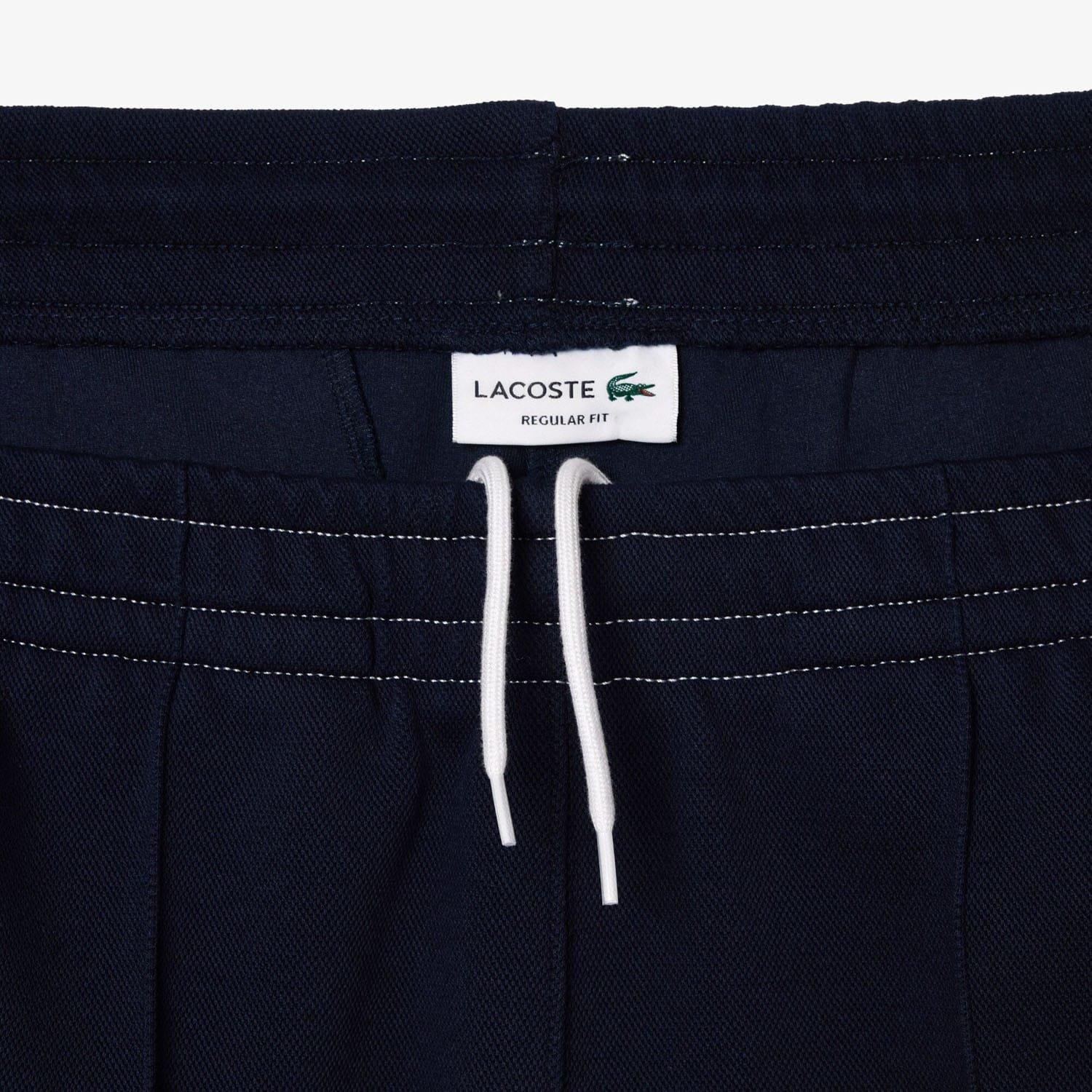 Navy - Lacoste - Regular Fit Piqu¿ Sweatpants - 5